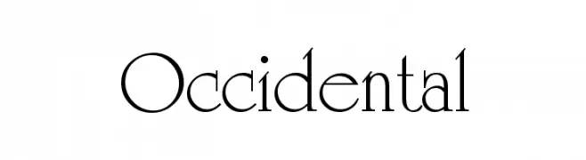 Occidental  Free Fonts Download