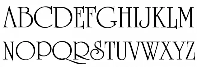 Occidental Schriftart Groß