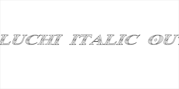 Occoluchi Italic Outline Logo