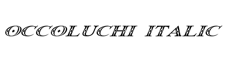 Occoluchi Italic  免费字体下载
