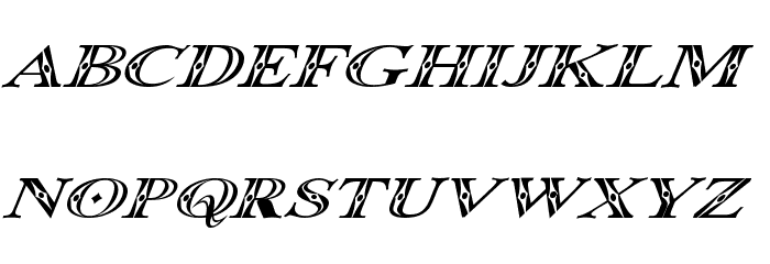 Occoluchi Italic Font LOWERCASE