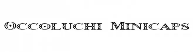 Occoluchi Minicaps  Frei Schriftart Herunterladen