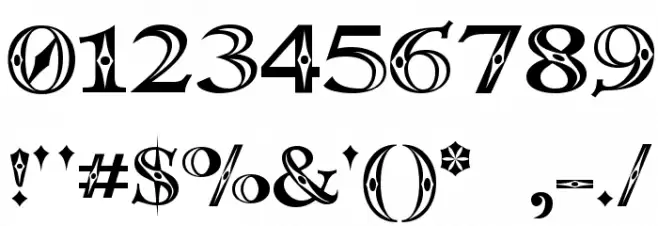 Occoluchi Minicaps Font OTHER CHARS