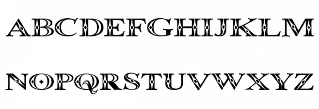 Occoluchi Minicaps Schriftart Groß