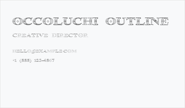 Occoluchi Outline Business Card