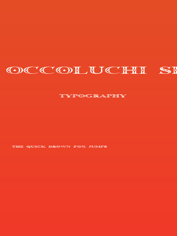 Occoluchi Spread Poster