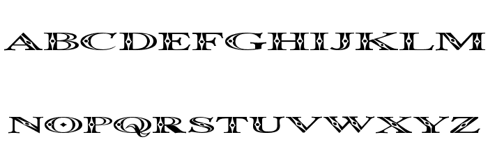Occoluchi Spread Font LOWERCASE