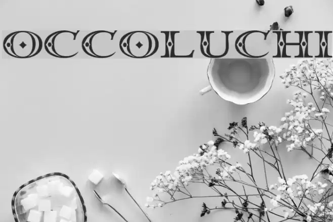 Occoluchi Font examples