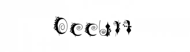 Occult  フリーフォントのダウンロード