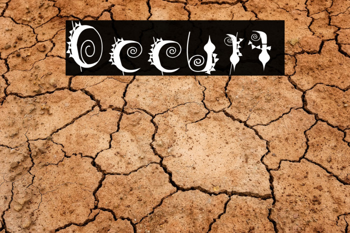 Occult Font examples