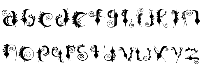 Occult Font LOWERCASE