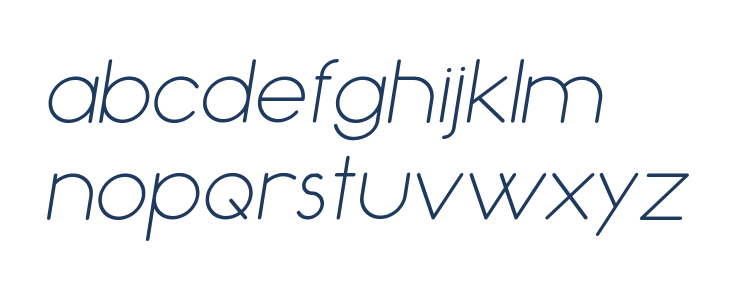 Occupied Italic Lowercase