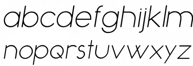 Occupied Italic Font LOWERCASE