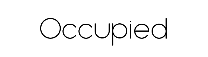 Occupied  font caratteri gratis