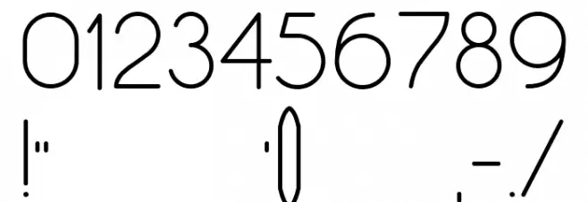 Occupied Font OTHER CHARS