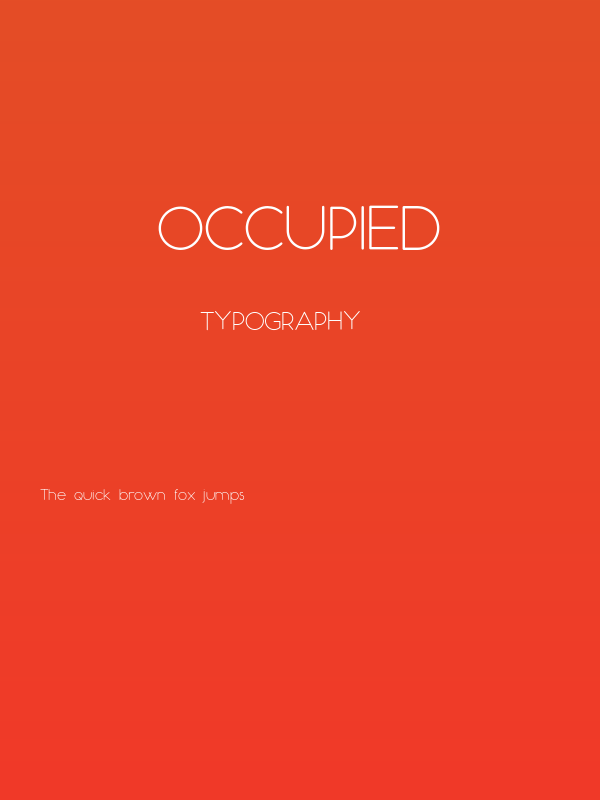 Occupied Poster