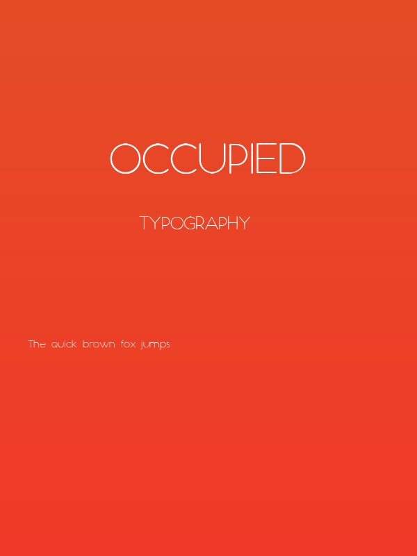 Occupied Poster