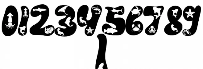 Ocean Animal Caratteri ALTRI CARATTERI