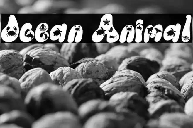 Ocean Animal Caratteri examples