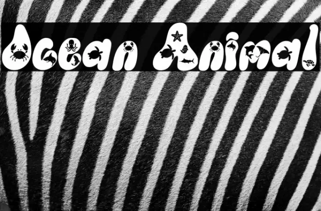 Ocean Animal Caratteri examples