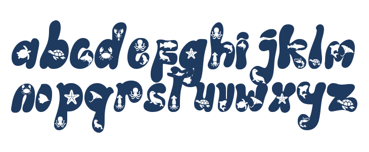 Ocean Animal Lowercase
