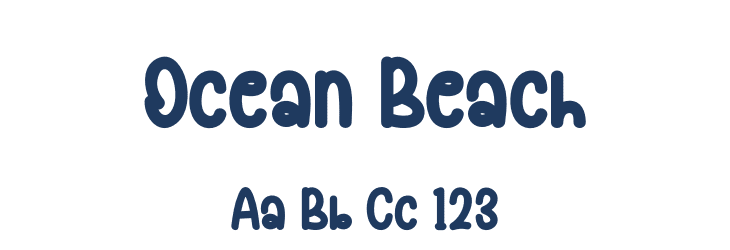 Ocean Beach Font Preview