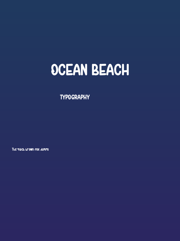 Ocean Beach Poster