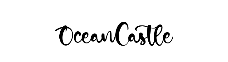 Ocean Castle  フリーフォントのダウンロード