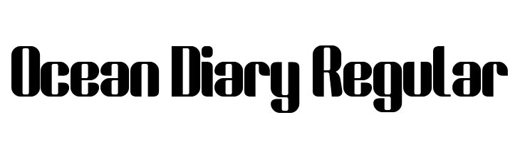 Ocean Diary Regular  les polices de caractères gratuit tlcharger