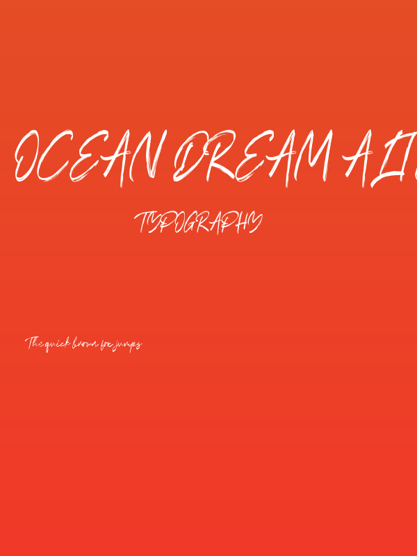 Ocean Dream Alternate Poster