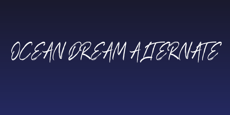 Ocean Dream Alternate Social Header