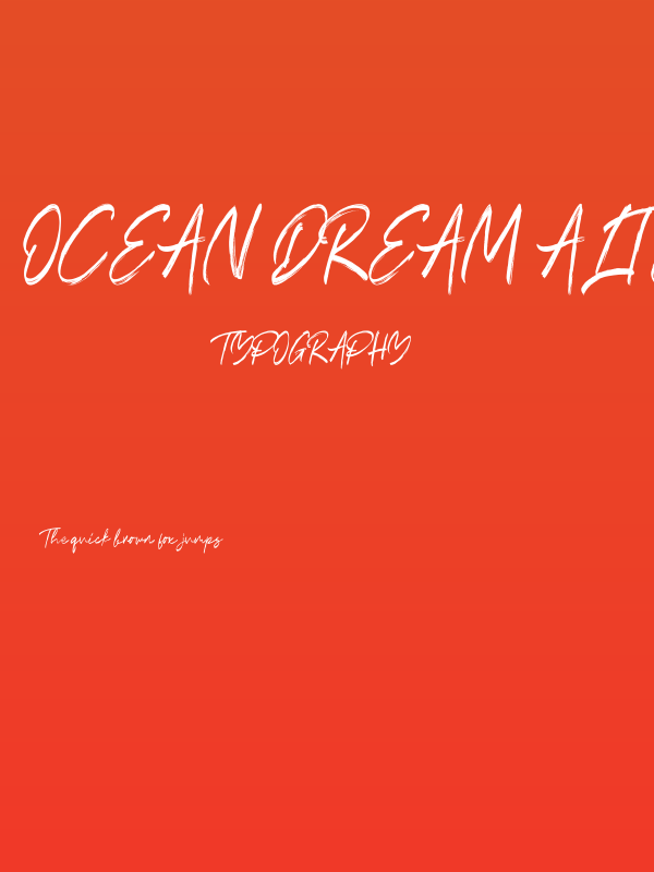 Ocean Dream Alternate Poster