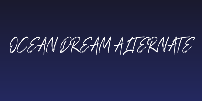 Ocean Dream Alternate Social Header