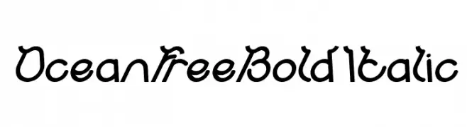 Ocean Free Bold Italic  baixar fontes gratis