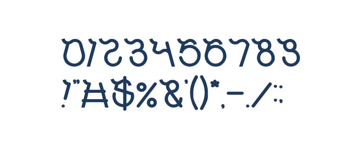 Ocean Free Bold Other Characters