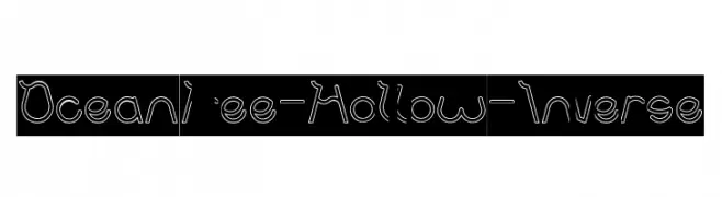 Ocean Free-Hollow-Inverse  Frei Schriftart Herunterladen