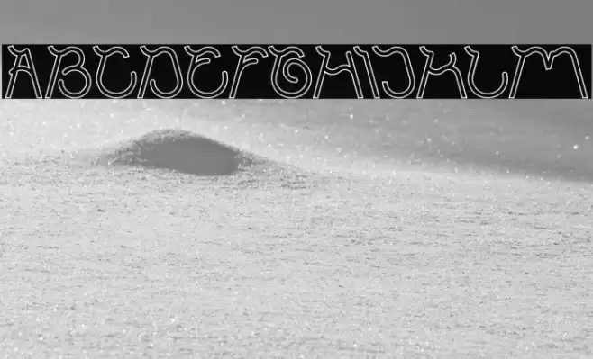 Ocean Free-Hollow Font examples