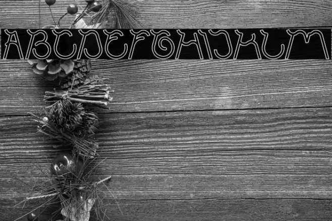 Ocean Free-Hollow Font examples