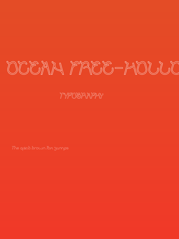 Ocean Free-Hollow Poster