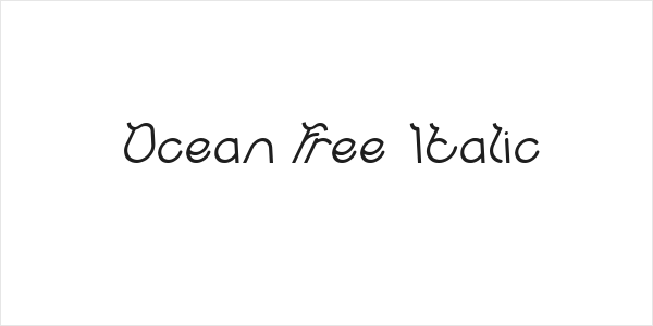 Ocean Free Italic Logo