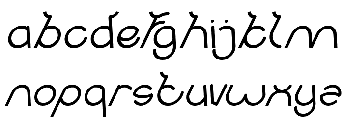 Ocean Free Italic Font LOWERCASE
