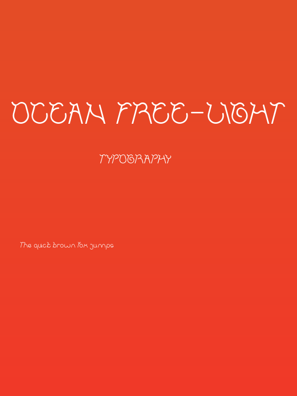 Ocean Free-Light Poster