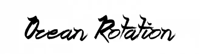 Ocean Rotation  フリーフォントのダウンロード