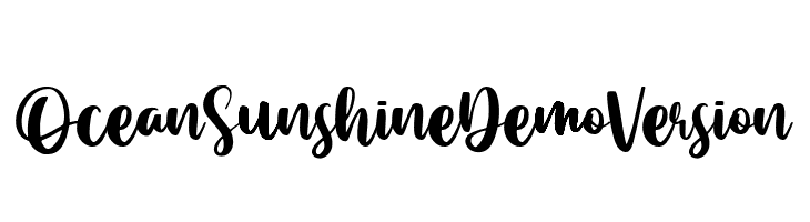 Ocean Sunshine Demo Version  لخطوط تنزيل
