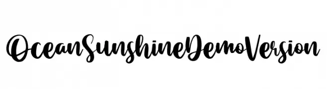 Ocean Sunshine Demo Version  नि: शुल्क फ़ॉन्ट्स डाउनलोड