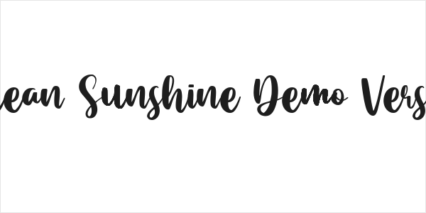 Ocean Sunshine Demo Version Logo