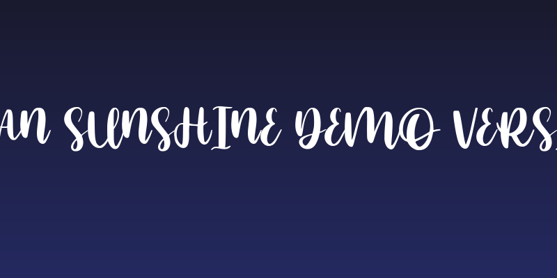 Ocean Sunshine Demo Version Social Header