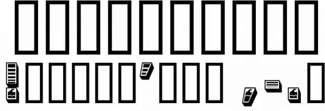 Ocean View Initials フォント その他の文字