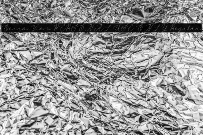 Ocean View PERSONAL USE ONLY Regular Font examples