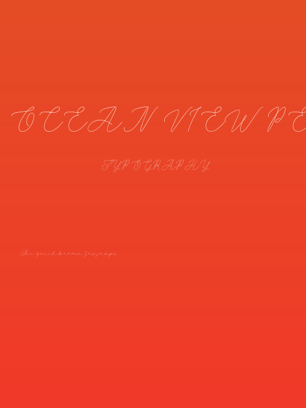 Ocean View PERSONAL USE ONLY Regular Poster